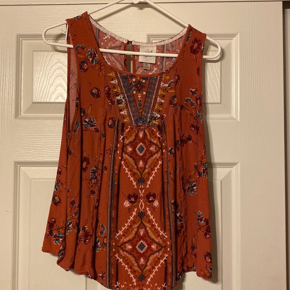 Cute pattern sleeveless tank